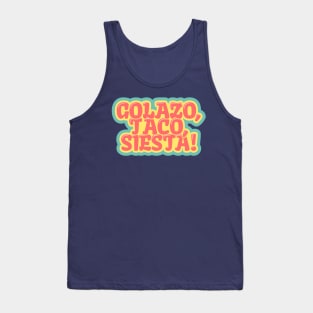 Golazo, Taco, Siesta! Naptime Goals Tank Top